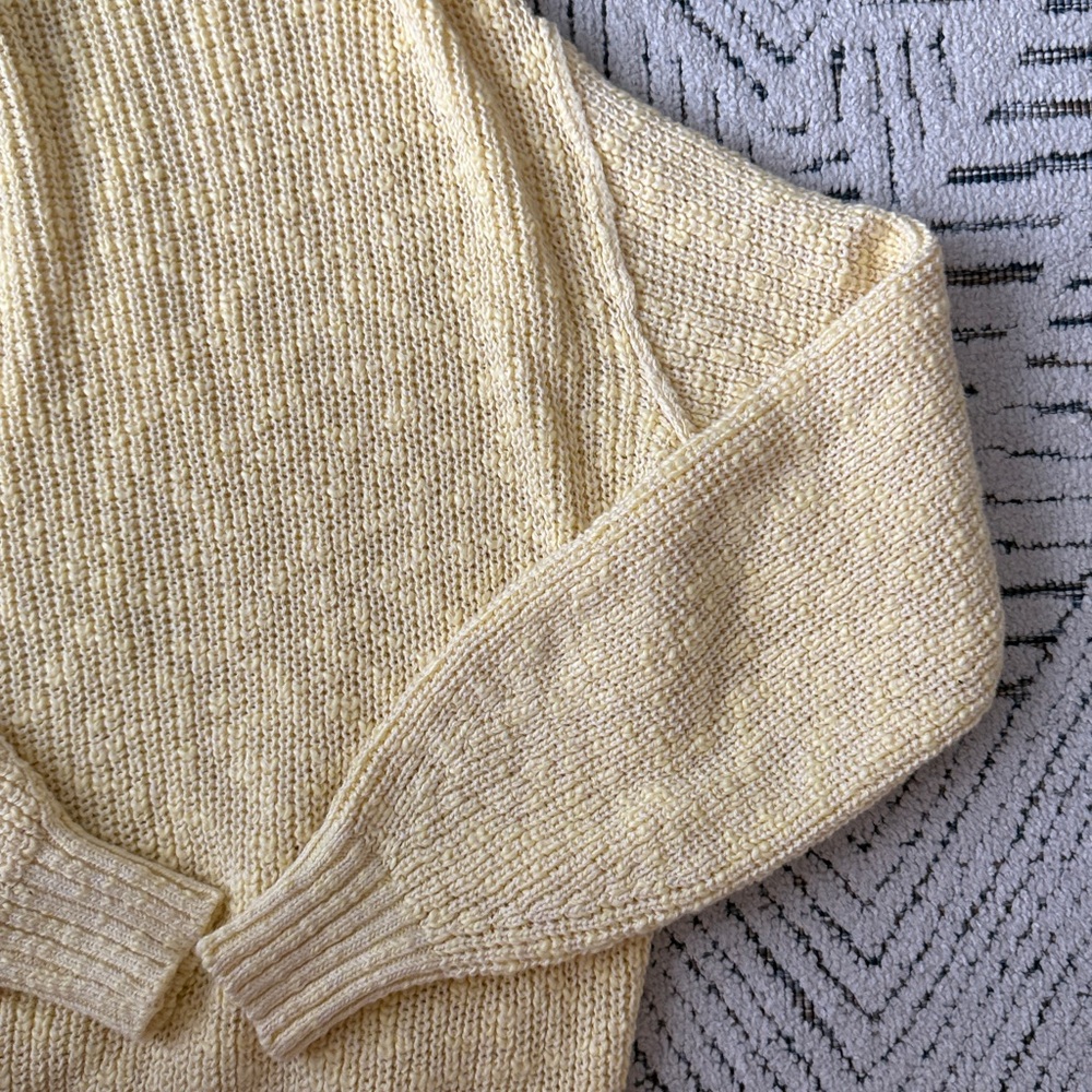 Aerie Yellow Turtleneck Sweater - Picture 4 of 4